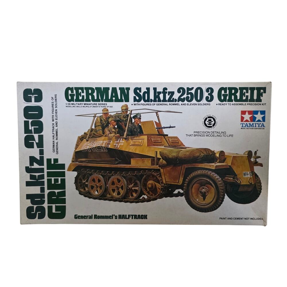 Tamiya German Sd.Kfz.250/3 Greif Military Model Kit 1/35 Open Box